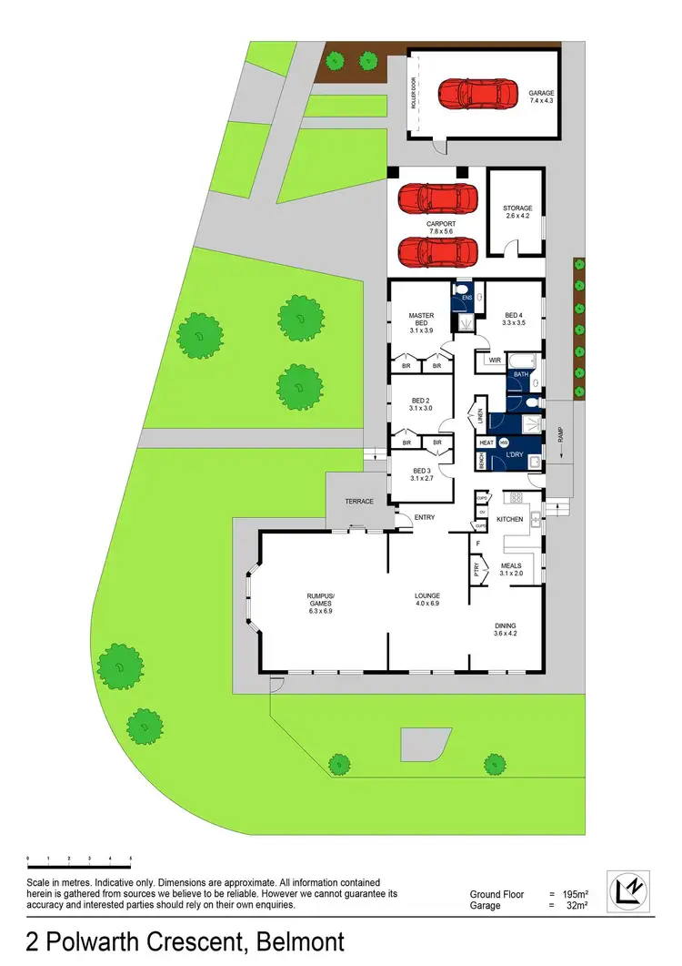 Floorplan of Homely house listing, 2 Polwarth Crescent, Belmont VIC 3216