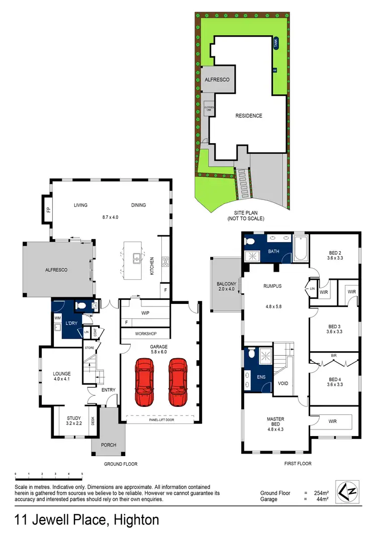 Floorplan of Homely house listing, 11 Jewell Place, Highton VIC 3216