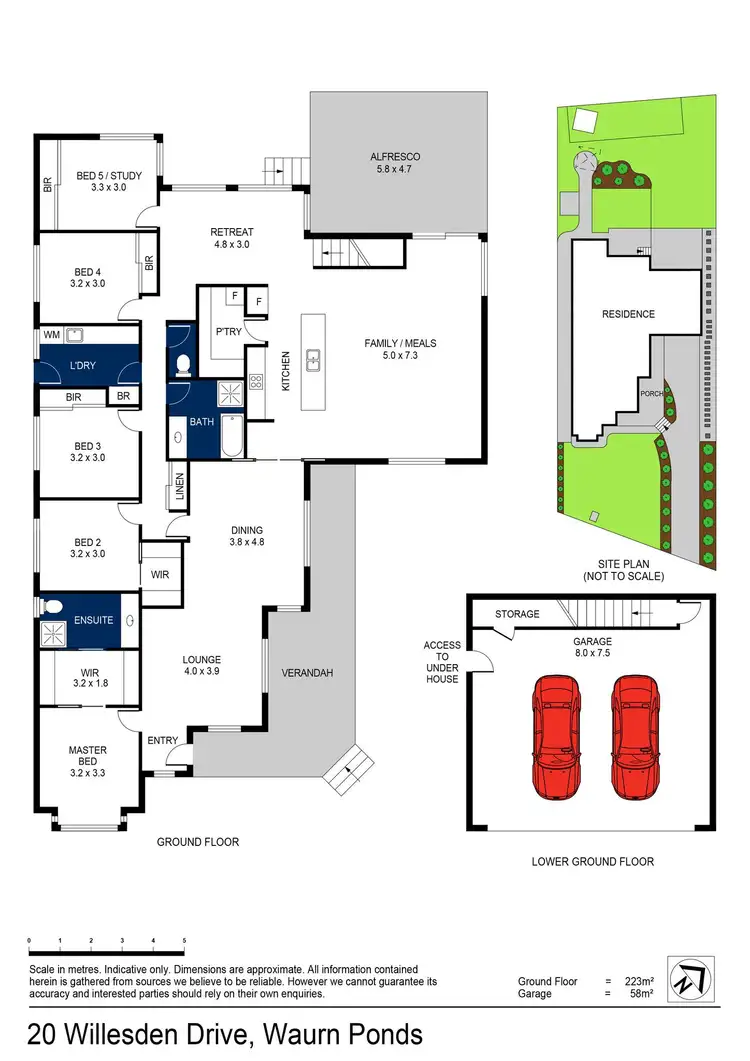 Floorplan of Homely house listing, 20 Willesden Drive, Waurn Ponds VIC 3216