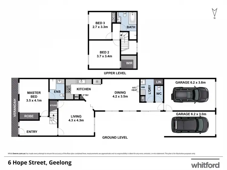 Floorplan of Homely townhouse listing, 6 Hope Street, Geelong VIC 3220