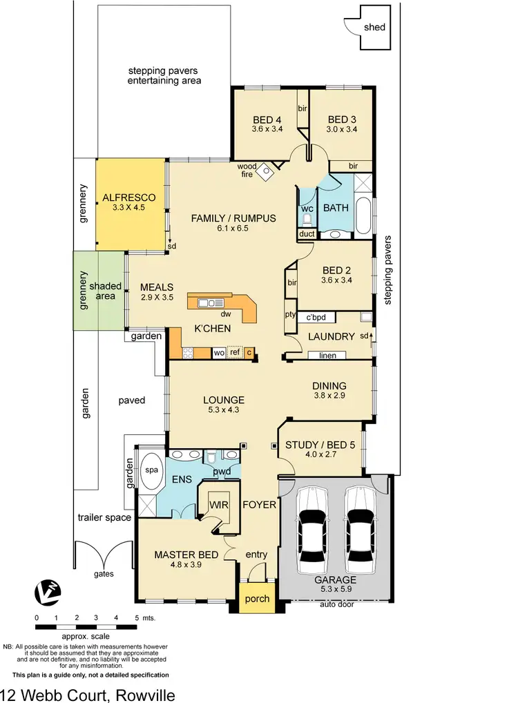Floorplan of Homely house listing, 12 Webb Court, Rowville VIC 3178