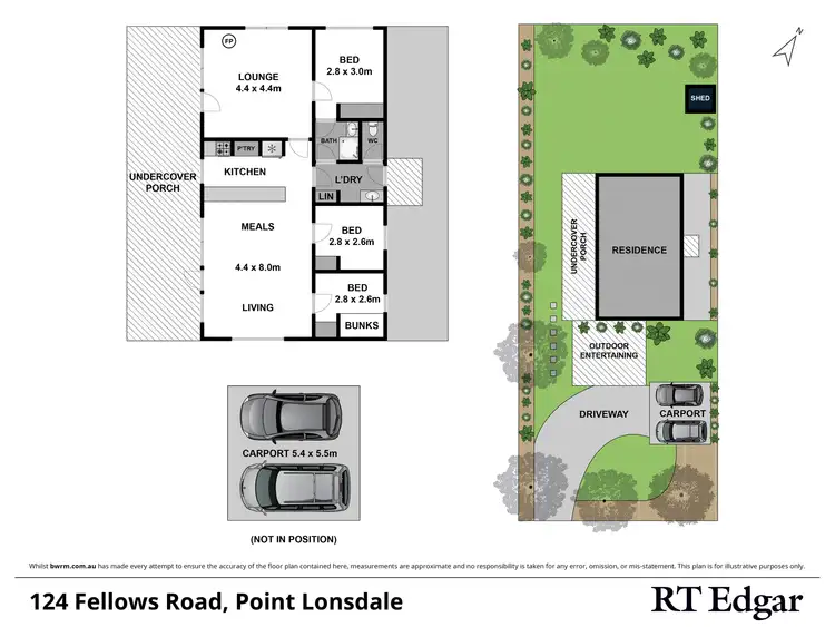Floorplan of Homely house listing, 124 Fellows Road, Point Lonsdale VIC 3225