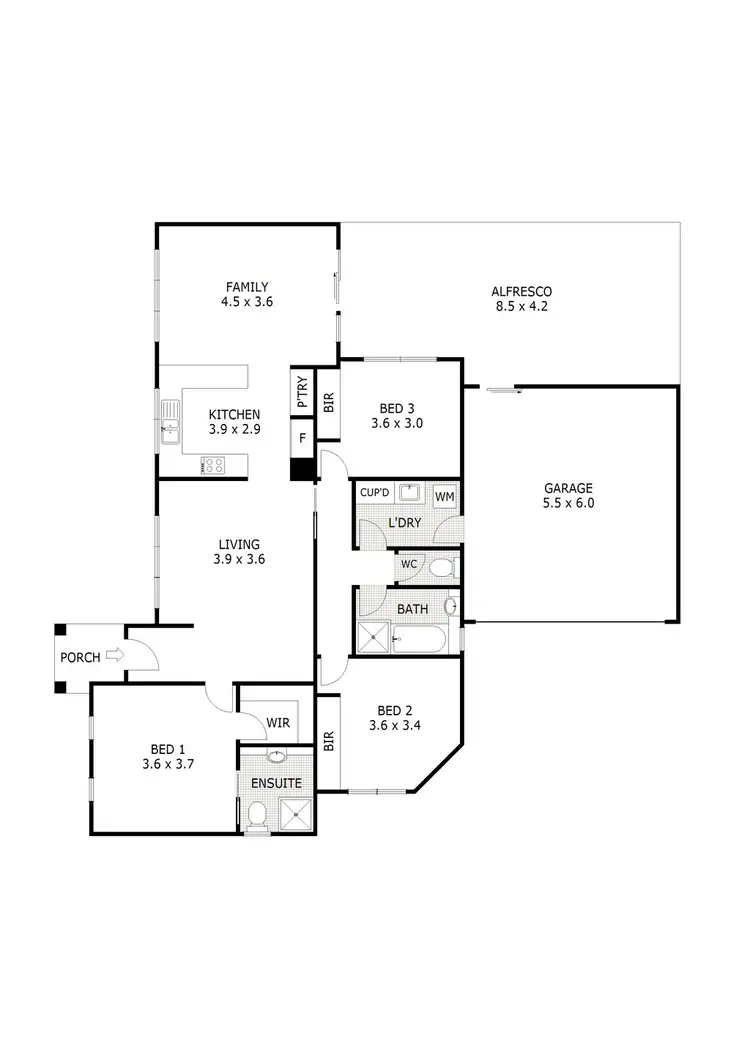 Floorplan of Homely house listing, 5/4 Fellow Court, Wallan VIC 3756