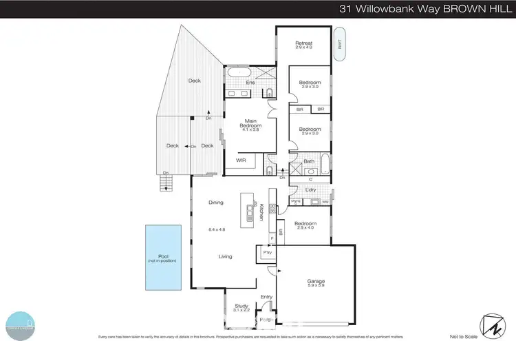 Floorplan of Homely house listing, 31 Willowbank Way, Brown Hill VIC 3350