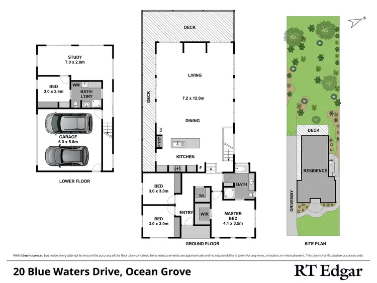 Floorplan of Homely house listing, 20 Blue Waters Drive, Ocean Grove VIC 3226