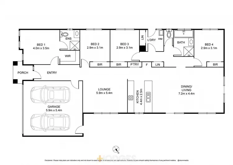 Floorplan of Homely house listing, 98 Eltham Parade, Manor Lakes VIC 3024