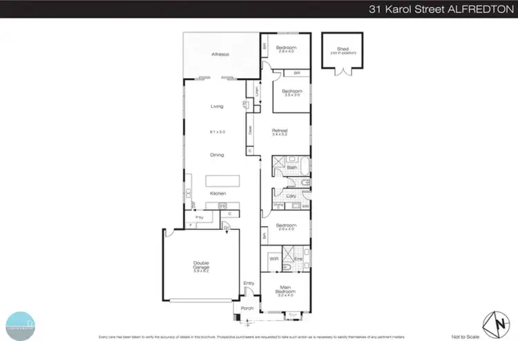 Floorplan of Homely house listing, 31 Karol Street, Alfredton VIC 3350