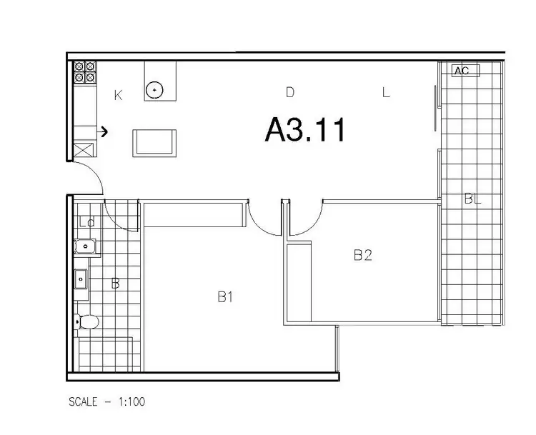 Floorplan of Homely apartment listing, 311/105 Pier  Street, Altona VIC 3018