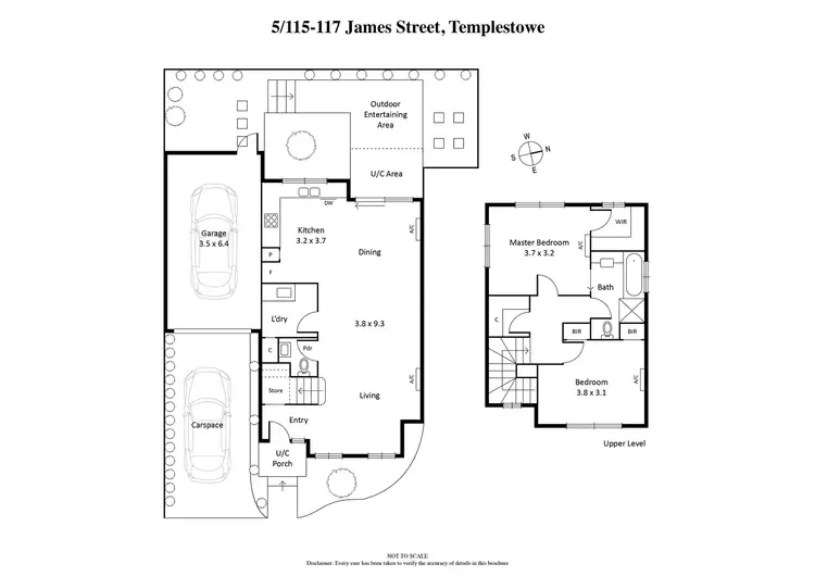 Floorplan of Homely townhouse listing, 5/115-117 James Street, Templestowe VIC 3106