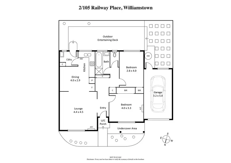 Floorplan of Homely unit listing, 2/105 Railway Place, Williamstown VIC 3016