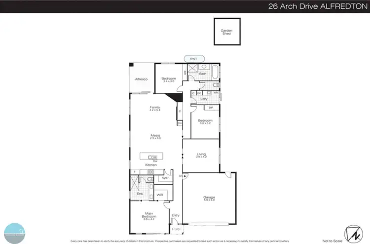 Floorplan of Homely house listing, 26 Arch Drive, Alfredton VIC 3350