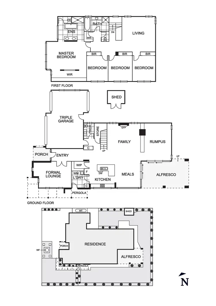 Floorplan of Homely house listing, 25 Coulthard  Crescent, Doreen VIC 3754