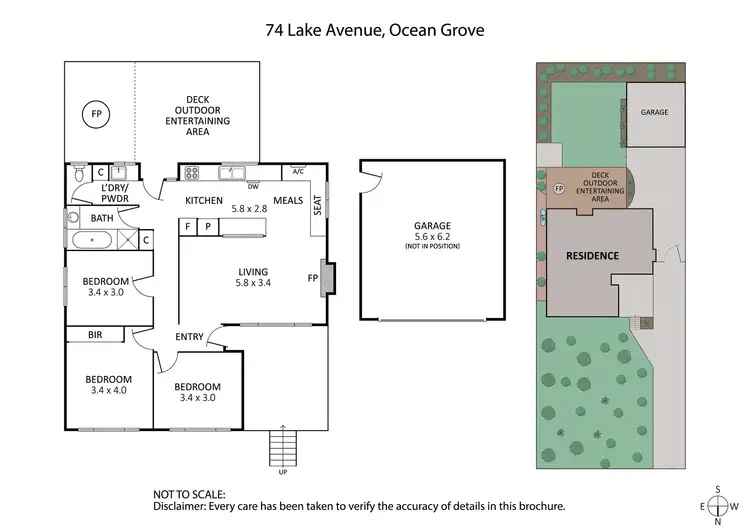 Floorplan of Homely house listing, 74 Lake Avenue, Ocean Grove VIC 3226