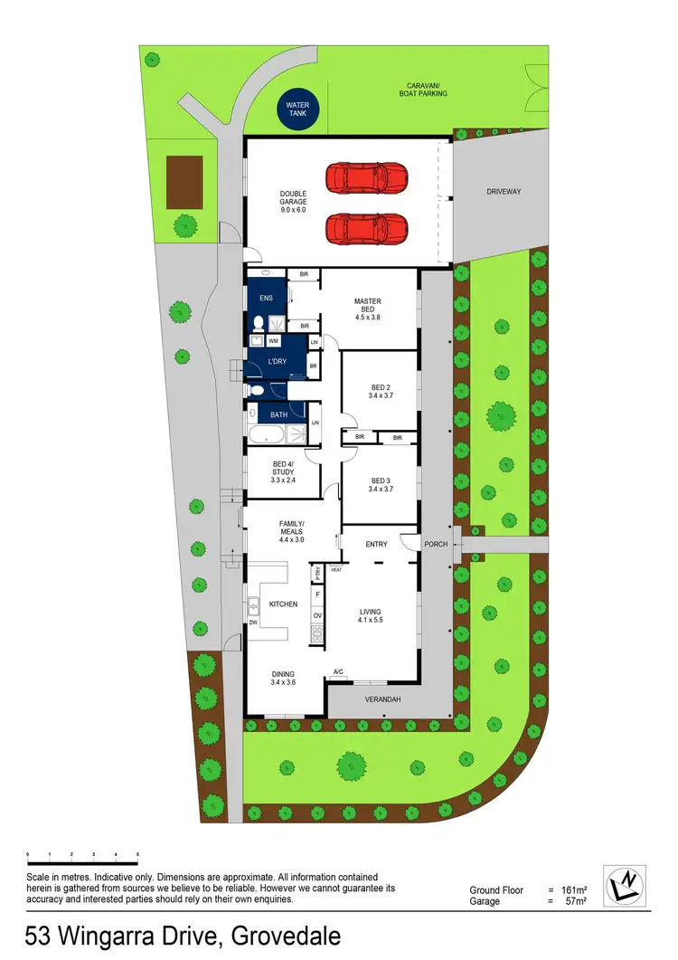 Floorplan of Homely house listing, 53 Wingarra Drive, Grovedale VIC 3216