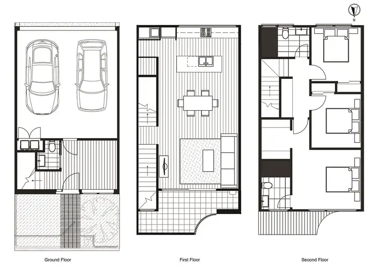 Floorplan of Homely townhouse listing, 93c Darebin Street, Heidelberg VIC 3084