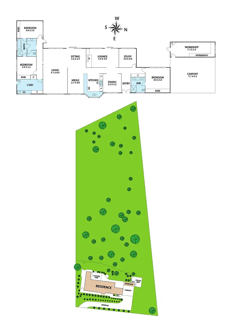Floorplan of Homely house listing, 135 Glenvale Road, Donvale VIC 3111