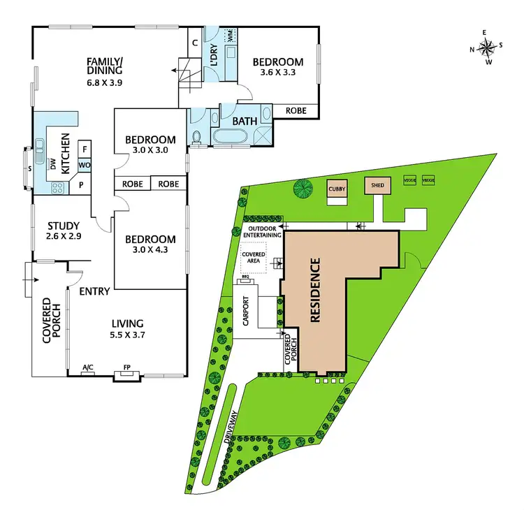 Floorplan of Homely house listing, 5 Teal Court, Forest Hill VIC 3131
