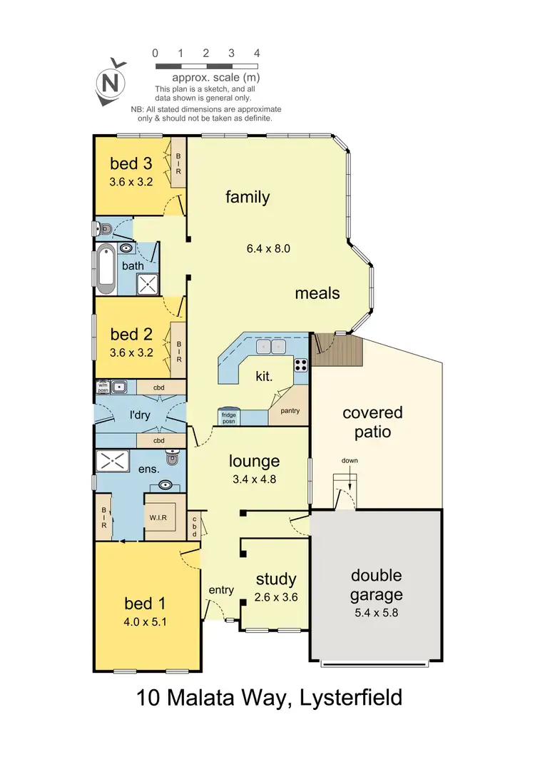 Floorplan of Homely house listing, 10 Malata Way, Lysterfield VIC 3156