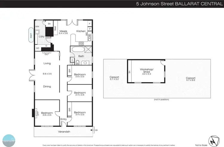 Floorplan of Homely house listing, 5 Johnson Street, Ballarat Central VIC 3350