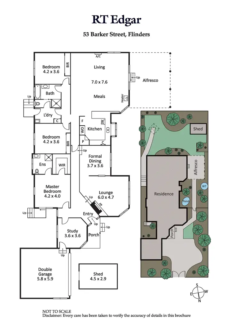 Floorplan of Homely house listing, 53 Barker Street, Flinders VIC 3929