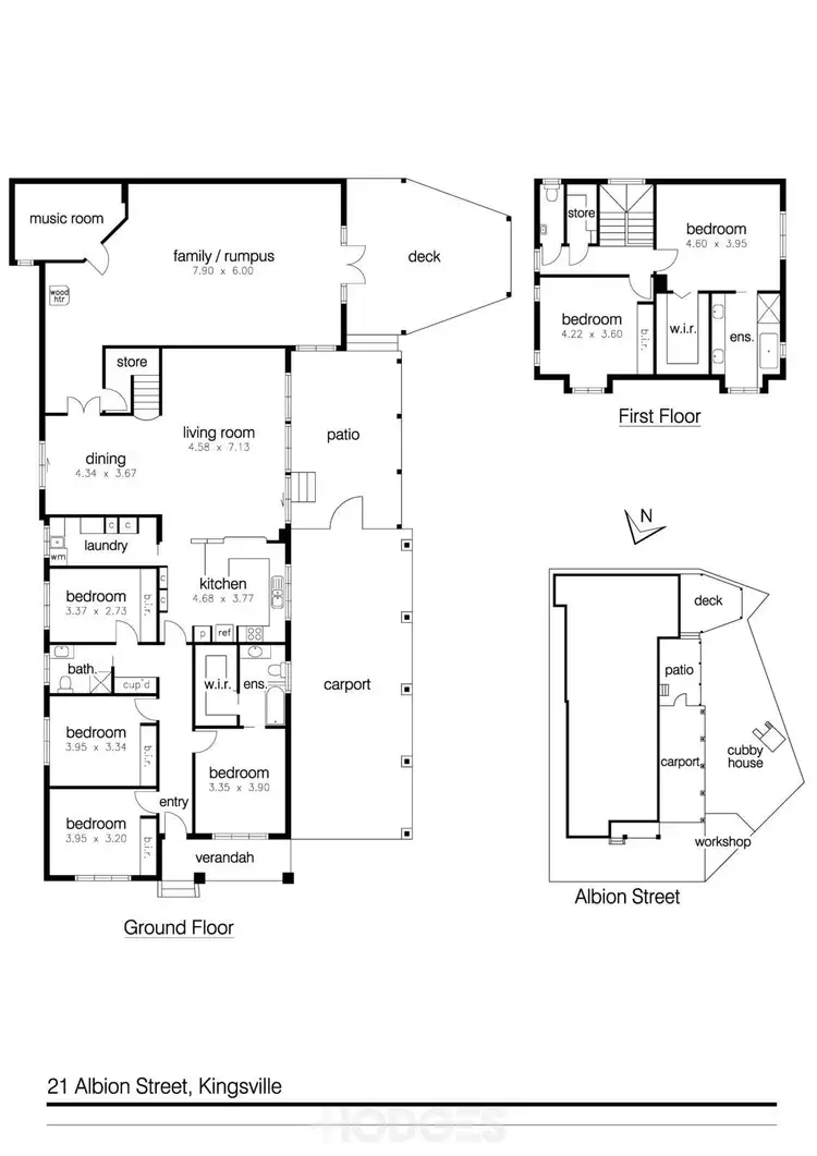 Floorplan of Homely house listing, 21 Albion Street, Kingsville VIC 3012