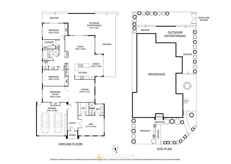 Floorplan of Homely house listing, 1-2 Barry Court, Grovedale VIC 3216