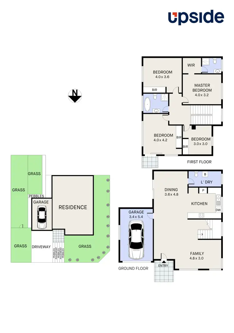 Floorplan of Homely semi-detached listing, 11 Forbes Street, Oran Park NSW 2570