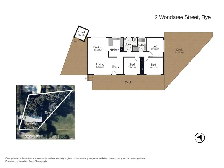 Floorplan of Homely house listing, 2 Wondaree Street, Rye VIC 3941