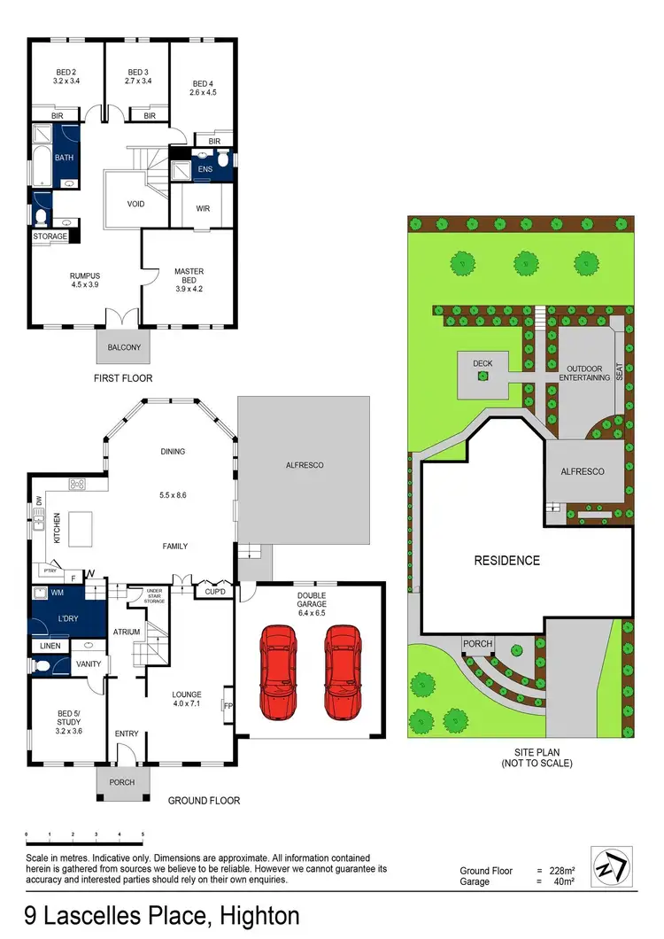 Floorplan of Homely house listing, 9 Lascelles Place, Highton VIC 3216