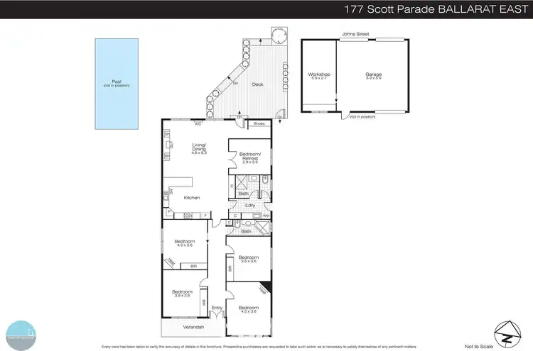 Floorplan of Homely house listing, 177 Scott Parade, Ballarat East VIC 3350