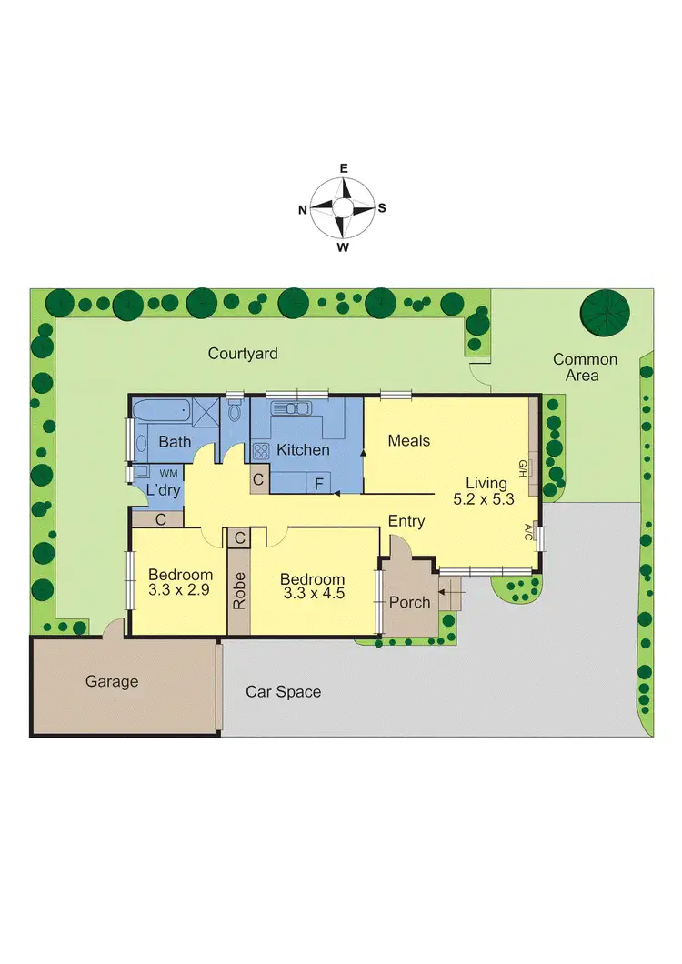Floorplan of Homely unit listing, 3/1 Corhampton Road, Balwyn North VIC 3104