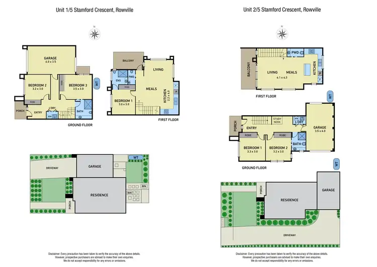 Floorplan of Homely unit listing, 1/5 Stamford Crescent, Rowville VIC 3178