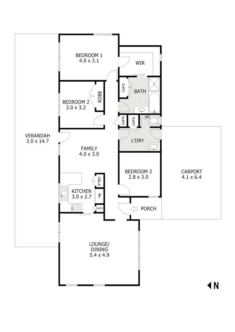 Floorplan of Homely house listing, 5 First Street, Broadford VIC 3658