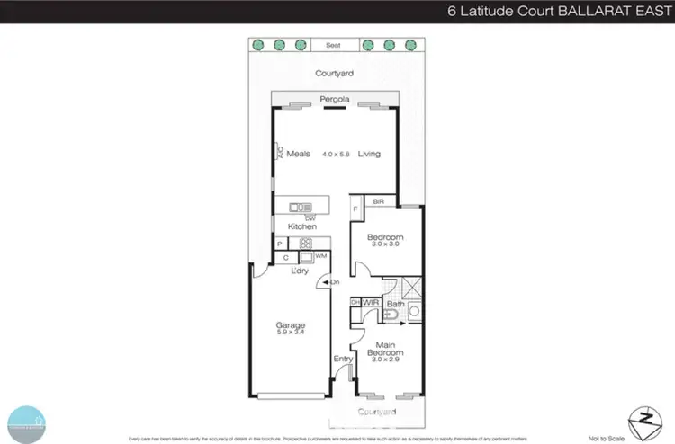 Floorplan of Homely house listing, 6 Latitude Court, Ballarat East VIC 3350