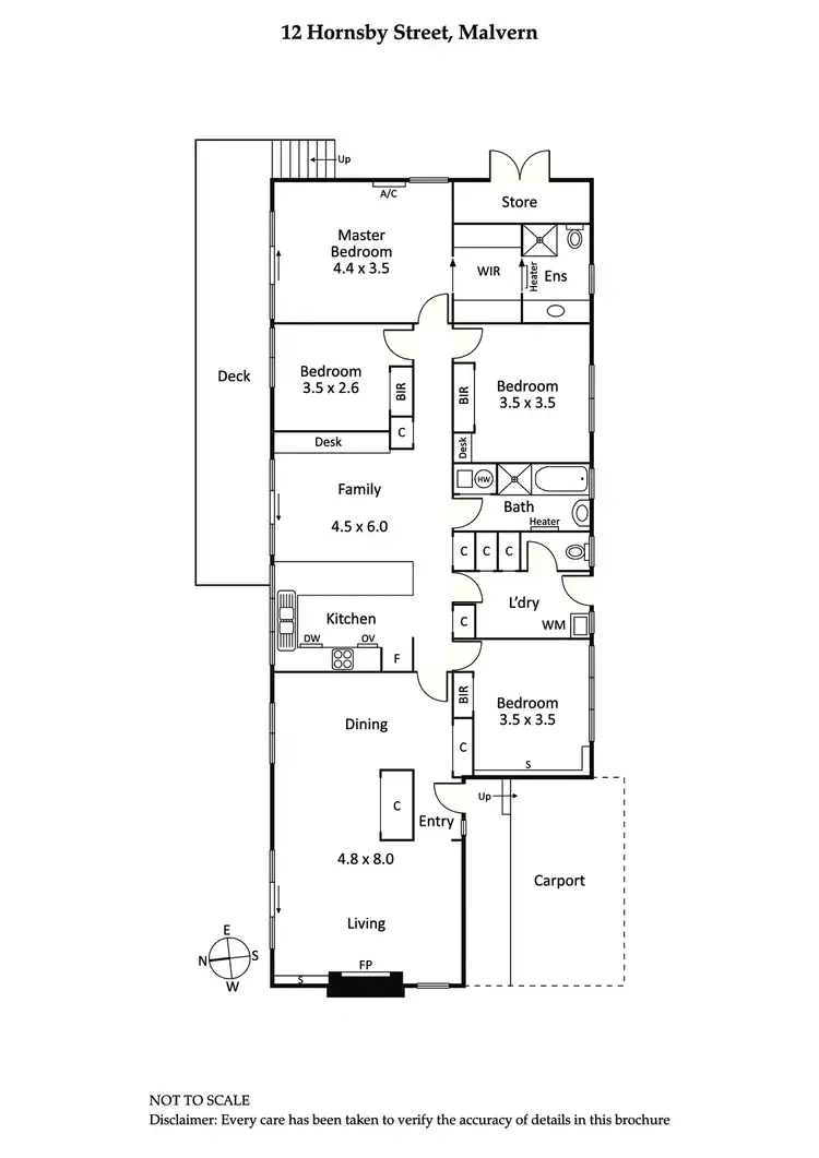 Floorplan of Homely house listing, 12 Hornsby Street, Malvern VIC 3144
