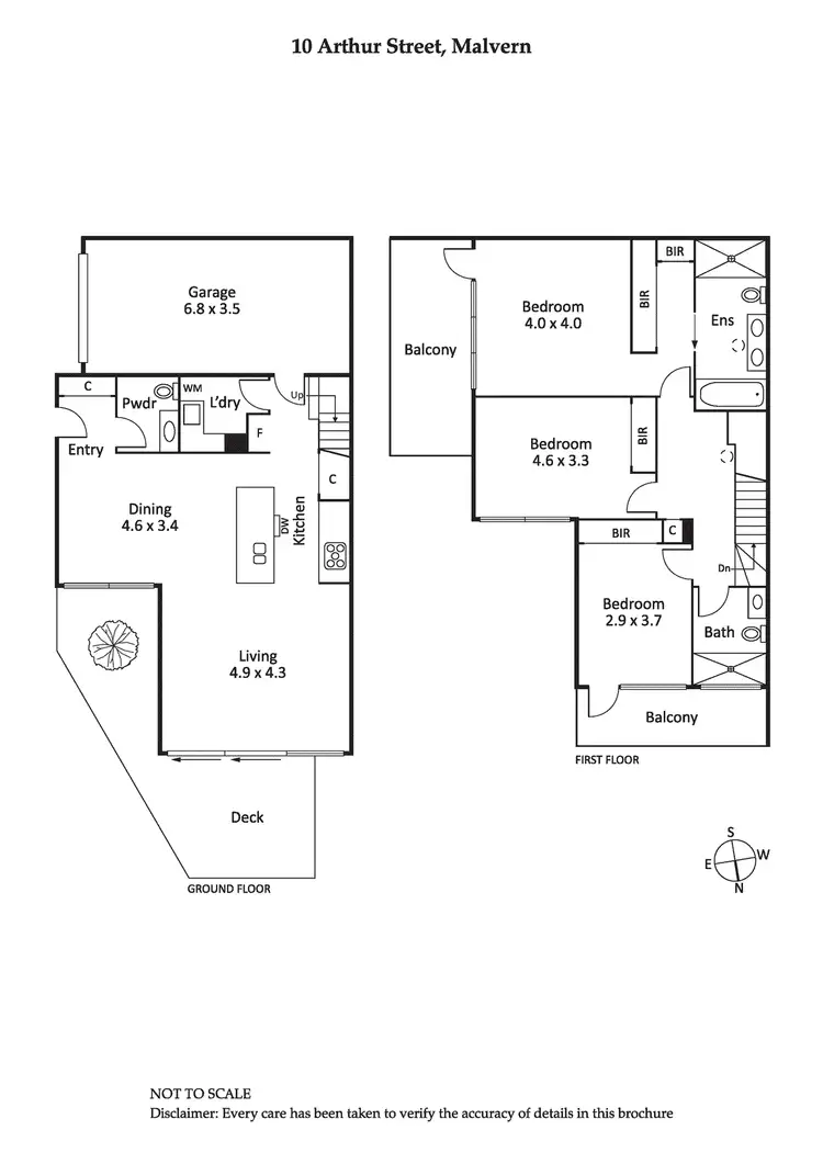 Floorplan of Homely house listing, 10 Arthur Street, Malvern VIC 3144