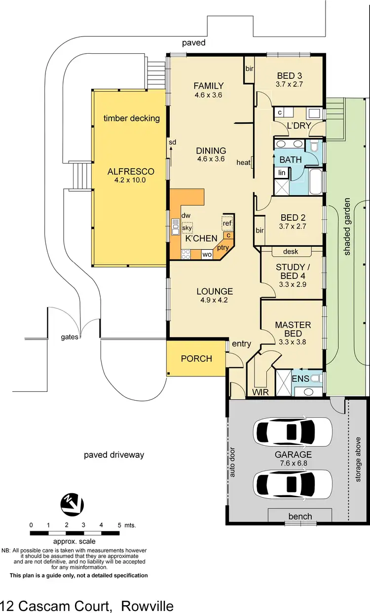 Floorplan of Homely house listing, 12 Cascam Court, Rowville VIC 3178
