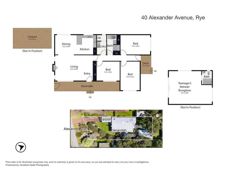 Floorplan of Homely house listing, 40 Alexander Avenue, Rye VIC 3941