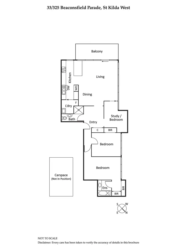 Floorplan of Homely apartment listing, 33/325 Beaconsfield Parade, St Kilda West VIC 3182
