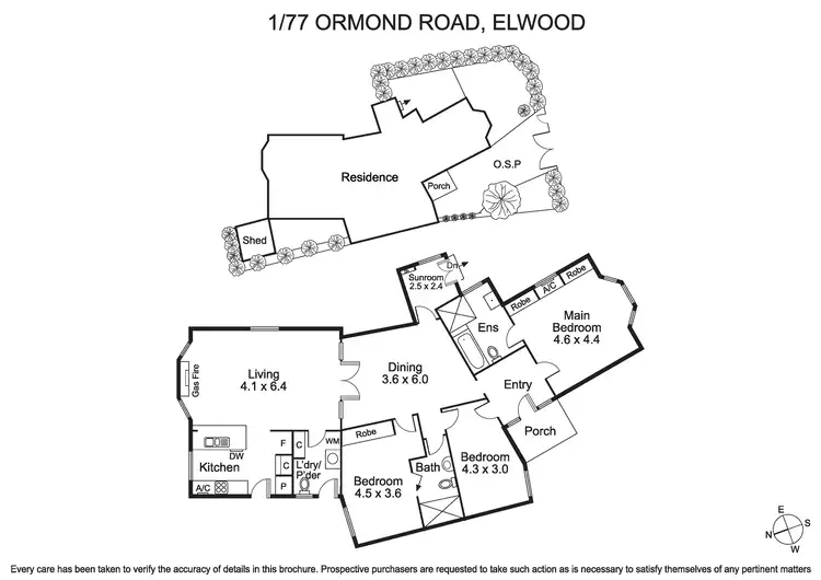 Floorplan of Homely house listing, 1/77 Ormond Road, Elwood VIC 3184