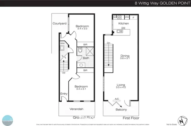 Floorplan of Homely house listing, 8 Wittig Way, Golden Point VIC 3350