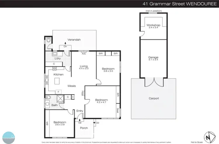 Floorplan of Homely house listing, 41 Grammar Street, Wendouree VIC 3355