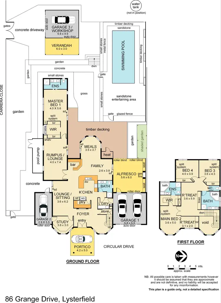 Floorplan of Homely house listing, 86 Grange Drive, Lysterfield VIC 3156