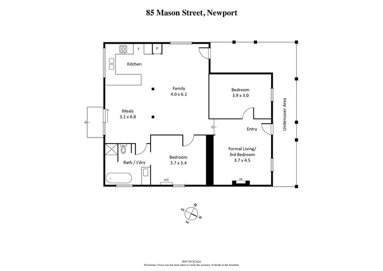 Floorplan of Homely house listing, 85 Mason Street, Newport VIC 3015