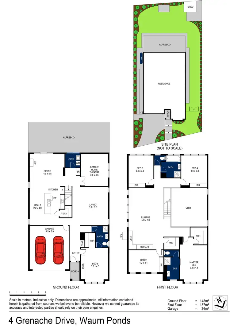 Floorplan of Homely house listing, 4 Grenache Drive, Waurn Ponds VIC 3216