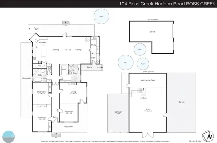 Floorplan of Homely house listing, 104 Ross Creek Haddon Road, Ross Creek VIC 3351