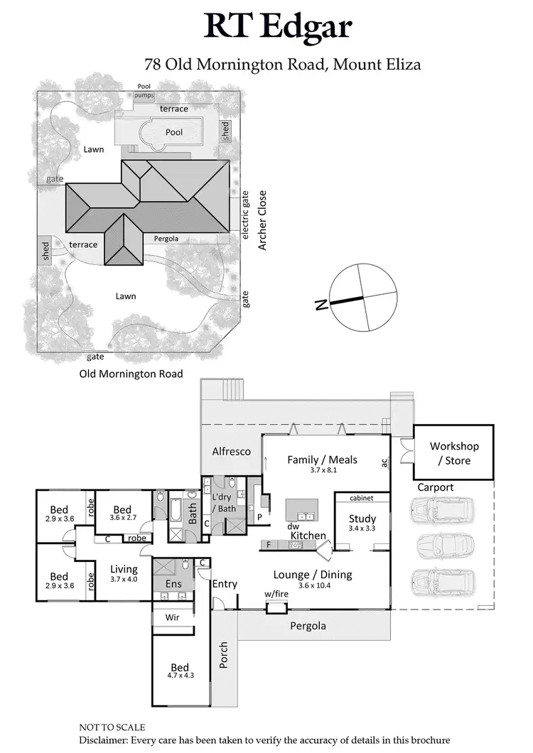 Floorplan of Homely house listing, 78 Old Mornington Road, Mount Eliza VIC 3930