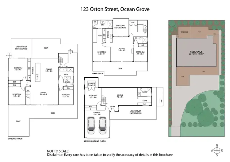 Floorplan of Homely house listing, 123 Orton Street, Ocean Grove VIC 3226