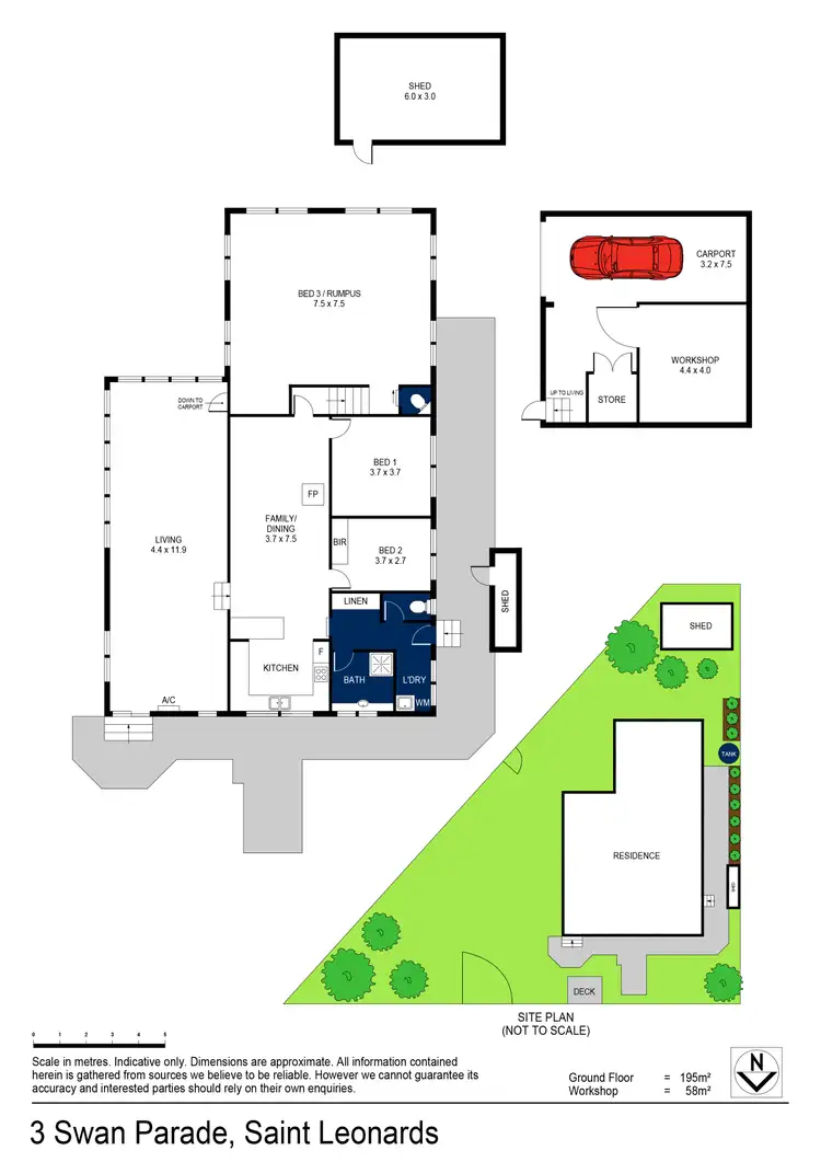 Floorplan of Homely house listing, 3 Swan Parade, St Leonards VIC 3223