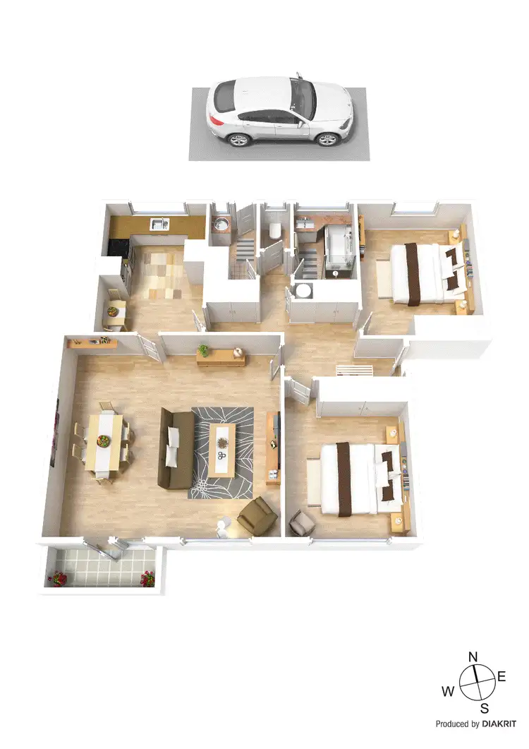 Floorplan of Homely apartment listing, 3/36 Belmont Avenue North, Glen Iris VIC 3146